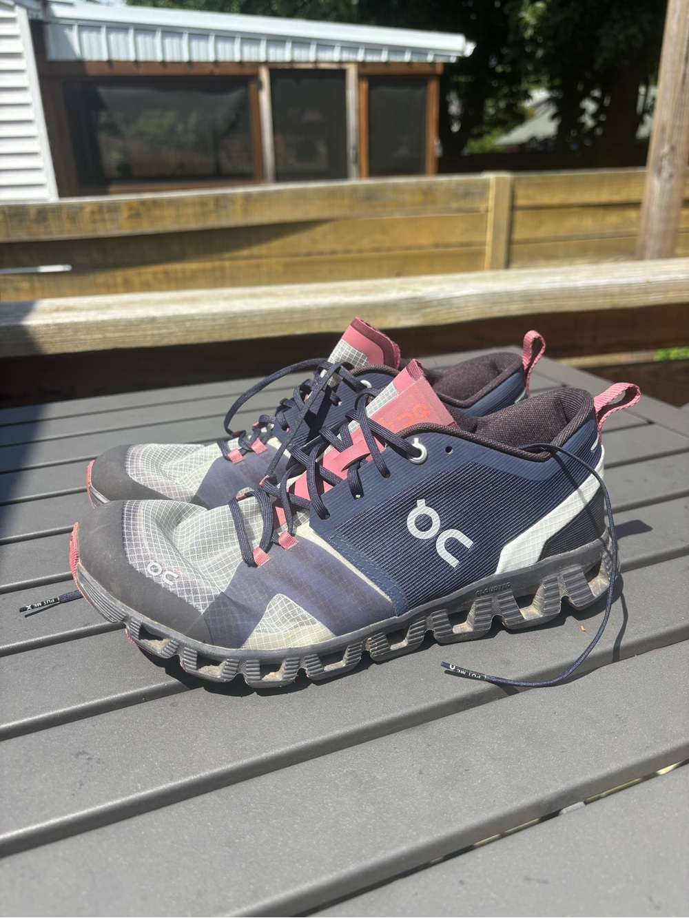 On Running cloud x shift ink cherry running shoes sneakers womens size 9